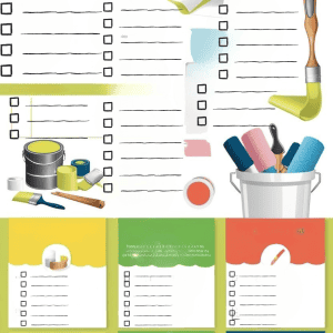 painting checklist blank page