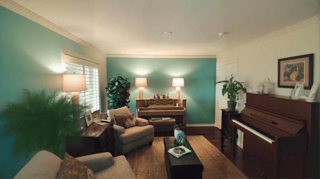 house painting done right with cool colored accent walls