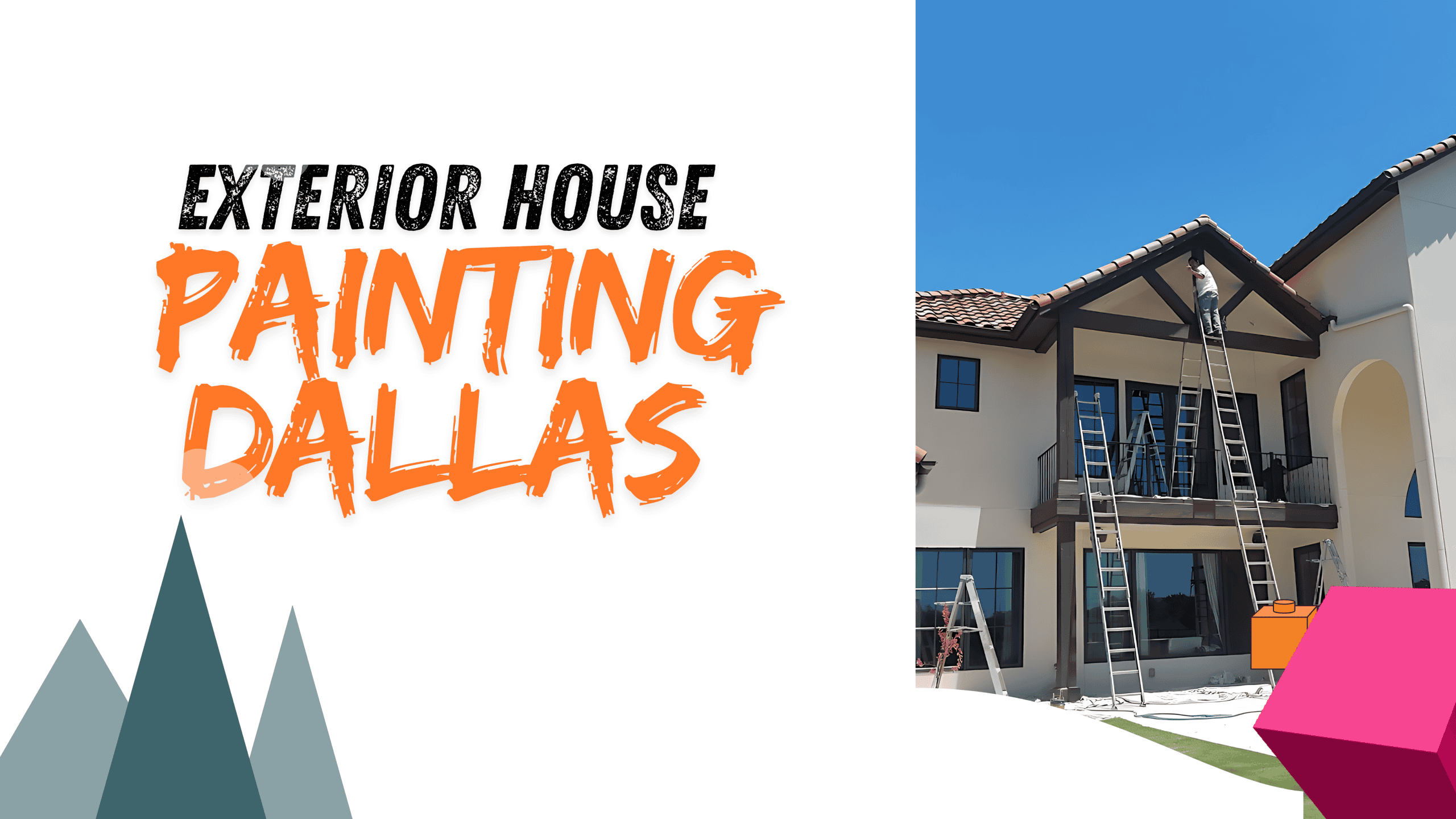 photograph during a exterior house painting project in dallas