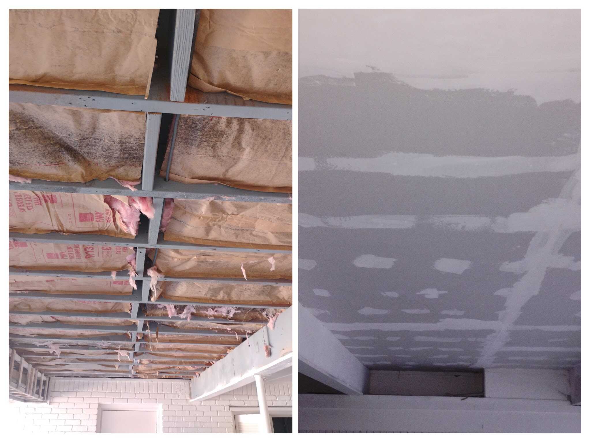 ceiling drywall installation