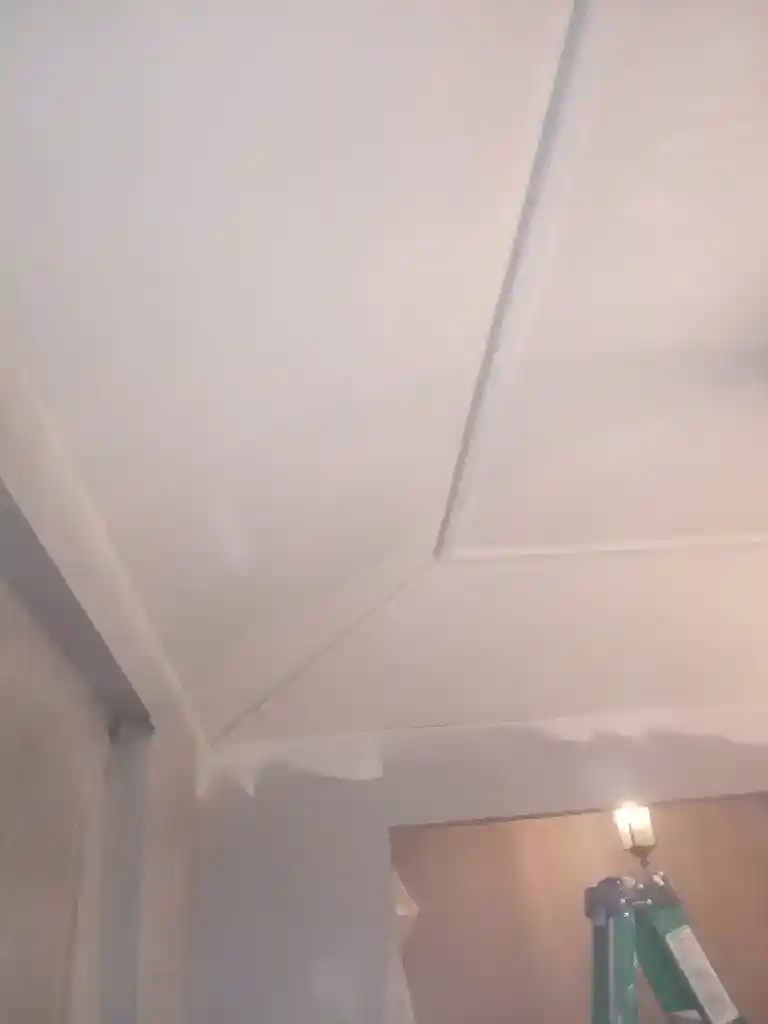 smooth ceiling getting primer after removal of popcorn texture